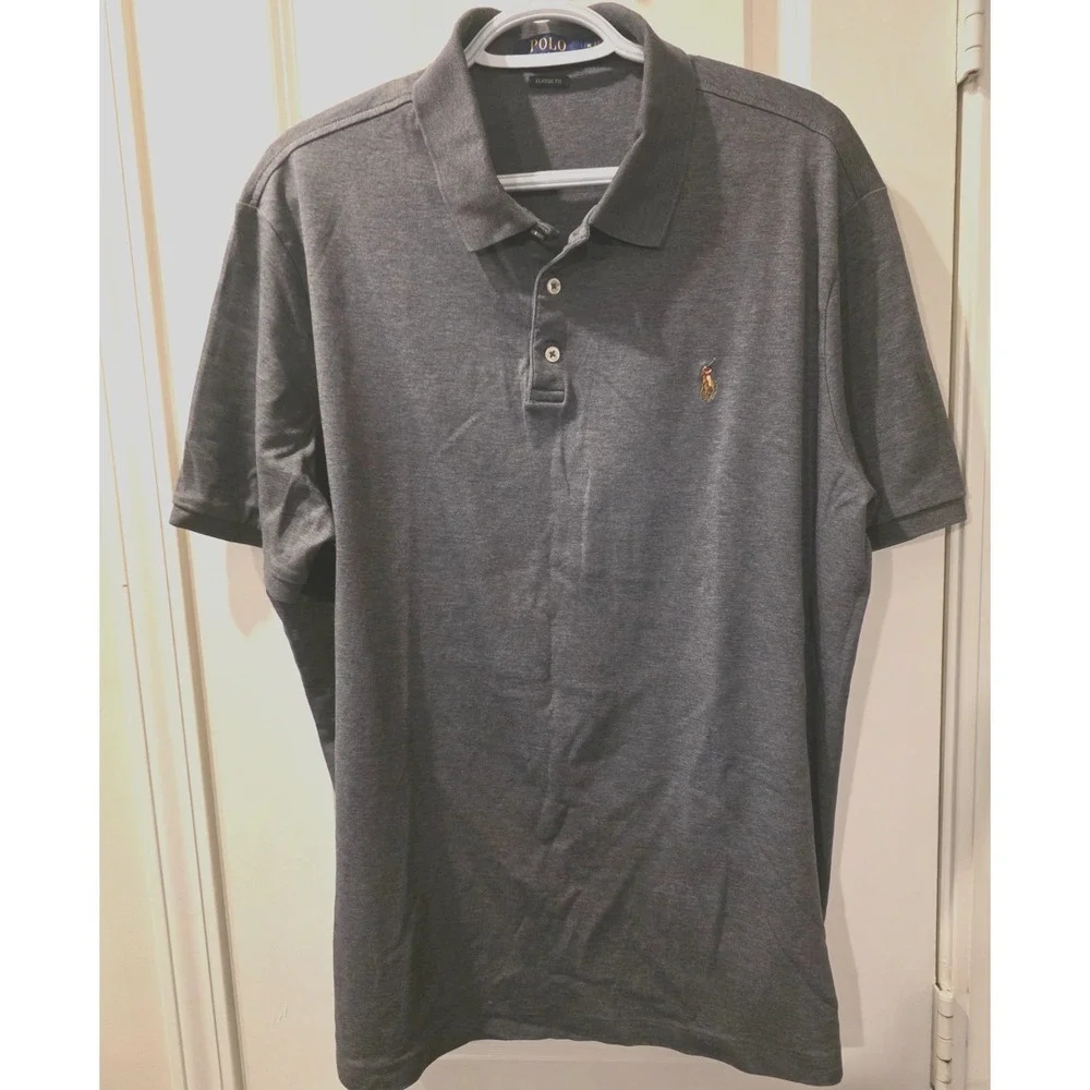 Polo Ralph Lauren Gray Polo SZ XL #2